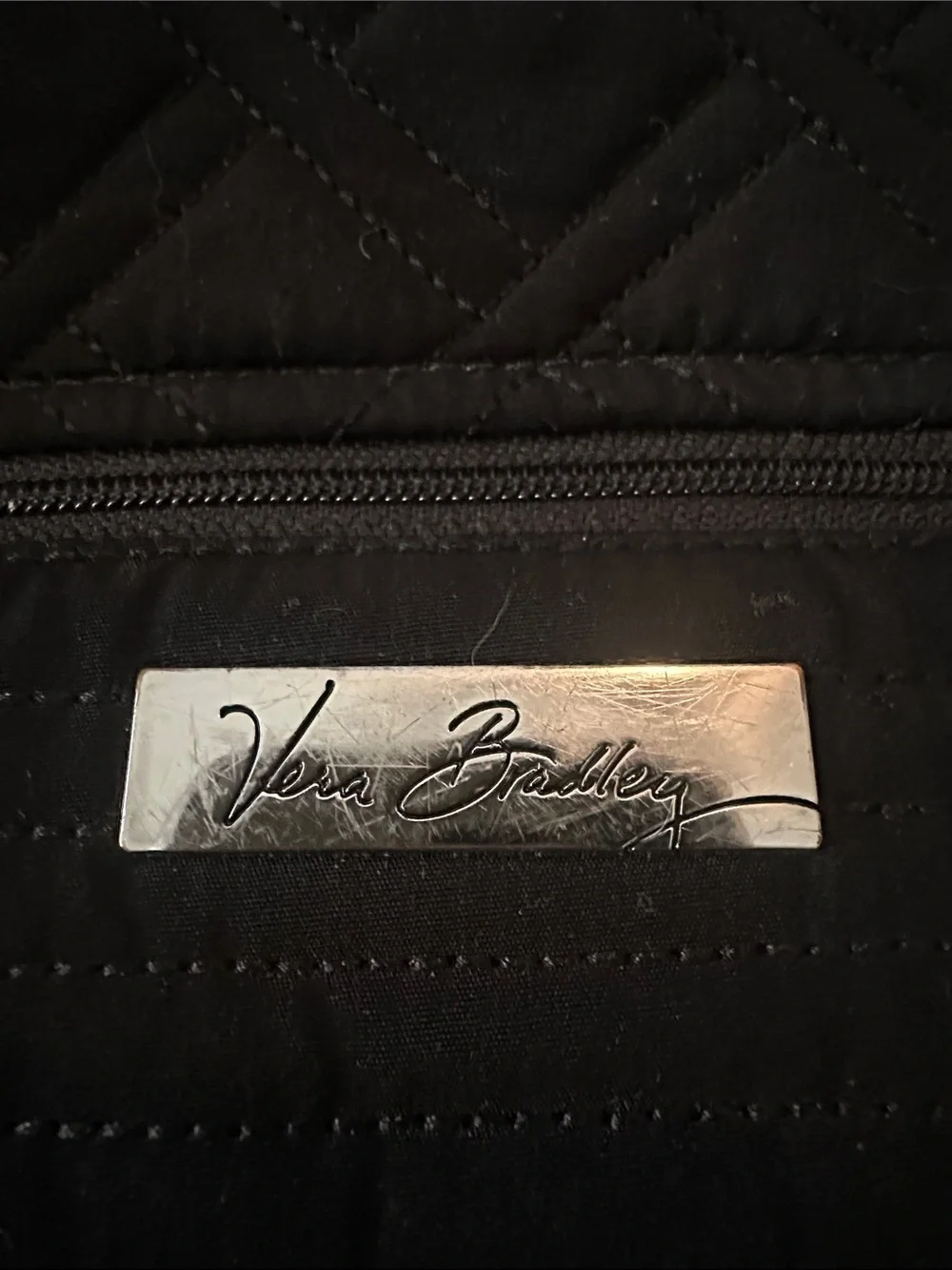 SUPER SOFT Vera Bradley Black Quilted Backpack lots of deep pockets